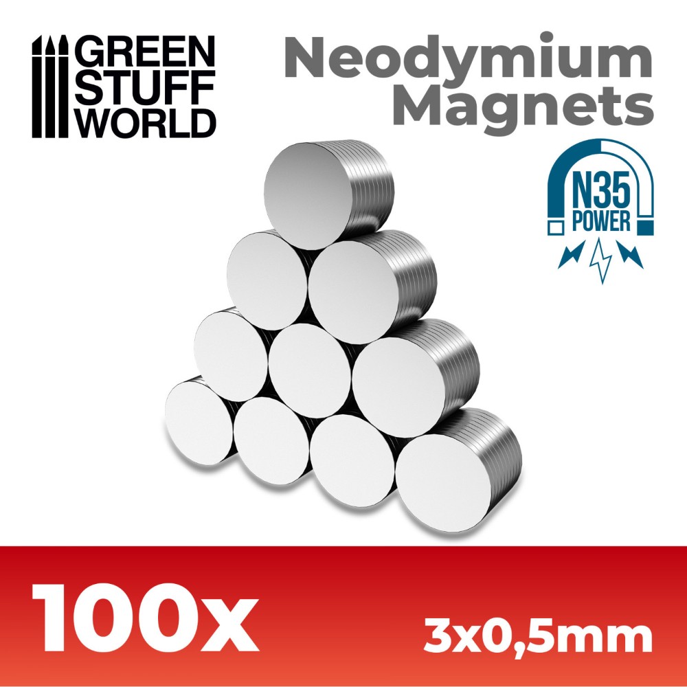 Neodímium mágnesek 3x0,5 mm N35